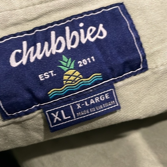 Chubbies The Problem Solvers 7’ Stretch Chino Shorts Light Sage Green XL - Picture 10 of 11